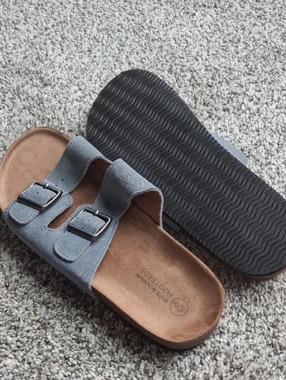 Girls White Mountain Footbed Sandals